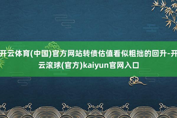 开云体育(中国)官方网站转债估值看似粗拙的回升-开云滚球(官方)kaiyun官网入口