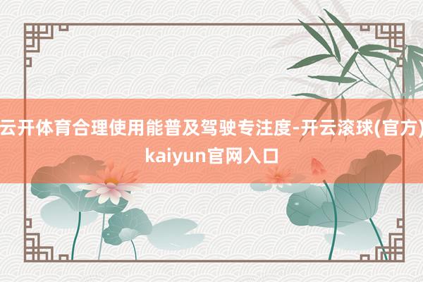 云开体育合理使用能普及驾驶专注度-开云滚球(官方)kaiyun官网入口